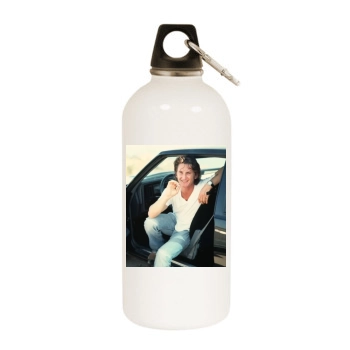 Sean Penn White Water Bottle With Carabiner
