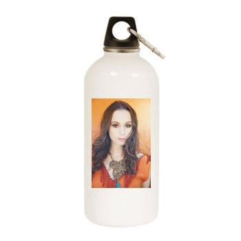 Oonagh White Water Bottle With Carabiner