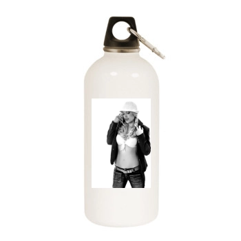Maricel White Water Bottle With Carabiner