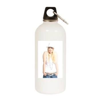 Maricel White Water Bottle With Carabiner