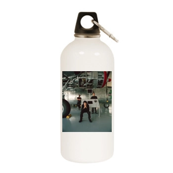 Muse White Water Bottle With Carabiner