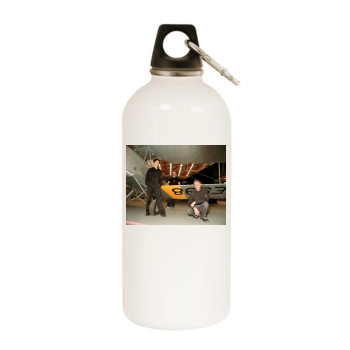 Muse White Water Bottle With Carabiner