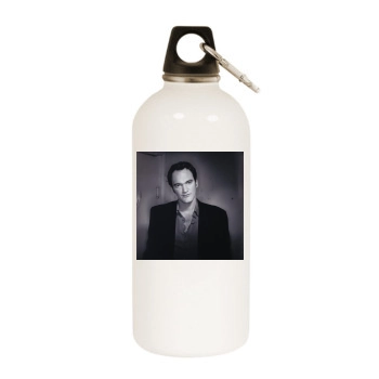 Quentin Tarantino White Water Bottle With Carabiner