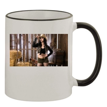 Paige 11oz Colored Rim & Handle Mug