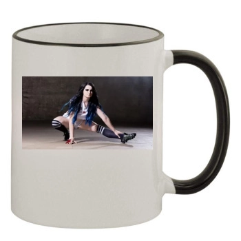 Paige 11oz Colored Rim & Handle Mug
