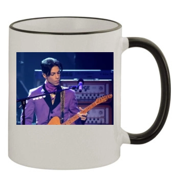 Prince 11oz Colored Rim & Handle Mug