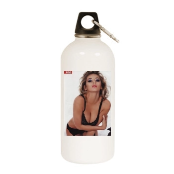Keeley Hazell White Water Bottle With Carabiner