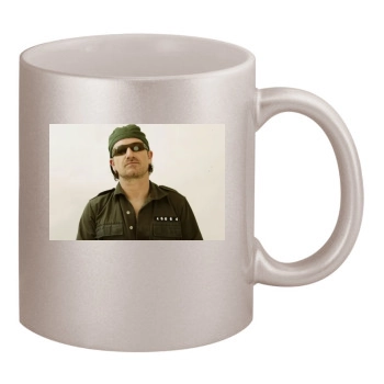 Bono 11oz Metallic Silver Mug