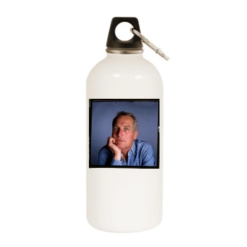 Paul Newman White Water Bottle With Carabiner
