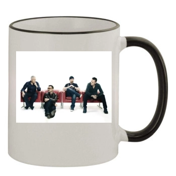 U2 11oz Colored Rim & Handle Mug