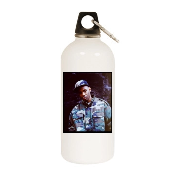 Cormega White Water Bottle With Carabiner