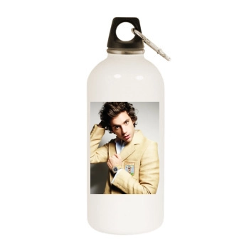Mika White Water Bottle With Carabiner