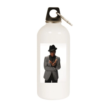 Ne-Yo White Water Bottle With Carabiner