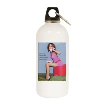 EliZe White Water Bottle With Carabiner