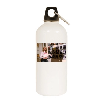 Sabine White Water Bottle With Carabiner