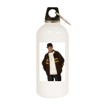 Eamon White Water Bottle With Carabiner