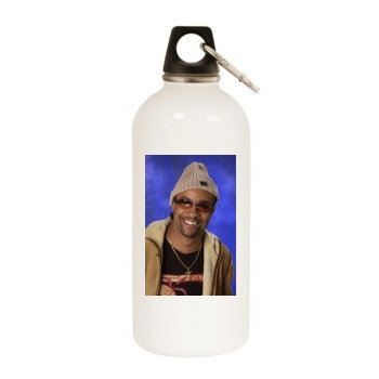 Shaggy White Water Bottle With Carabiner