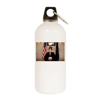 Sarah Palin White Water Bottle With Carabiner