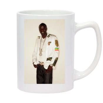 Akon 14oz White Statesman Mug