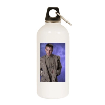Bush White Water Bottle With Carabiner