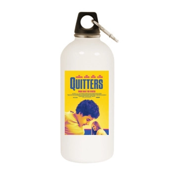 Quitters (2016) White Water Bottle With Carabiner