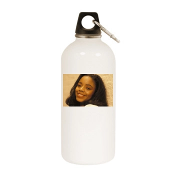 Shanice White Water Bottle With Carabiner