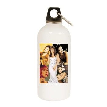 Gloria Estefan White Water Bottle With Carabiner