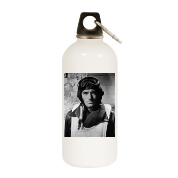 Gregory Peck White Water Bottle With Carabiner