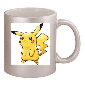 Pokemons 11oz Metallic Silver Mug