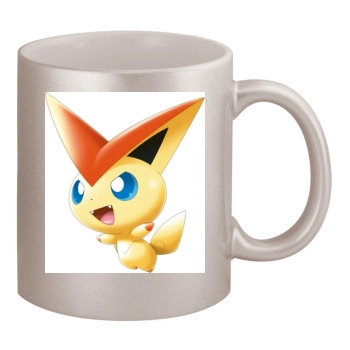 Pokemons 11oz Metallic Silver Mug