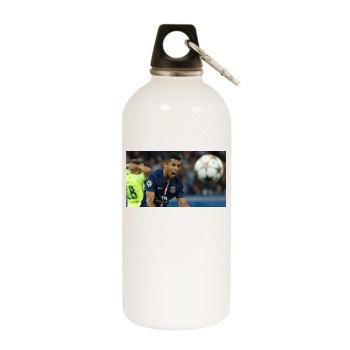 Marquinhos White Water Bottle With Carabiner