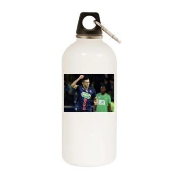 Marquinhos White Water Bottle With Carabiner