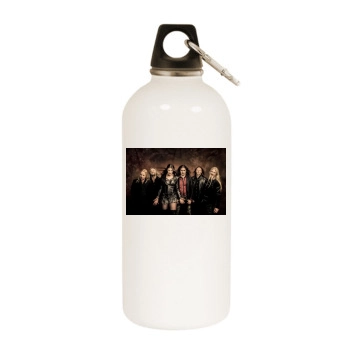 Nightwish White Water Bottle With Carabiner