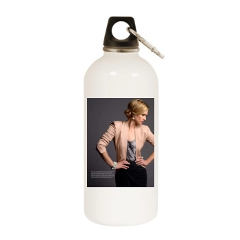 A. J. Cook White Water Bottle With Carabiner