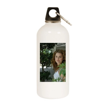 Keri Russell White Water Bottle With Carabiner