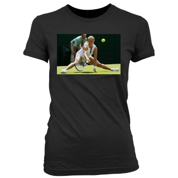 Kim Clijsters Women's Junior Cut Crewneck T-Shirt