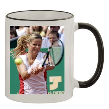 Kim Clijsters 11oz Colored Rim & Handle Mug