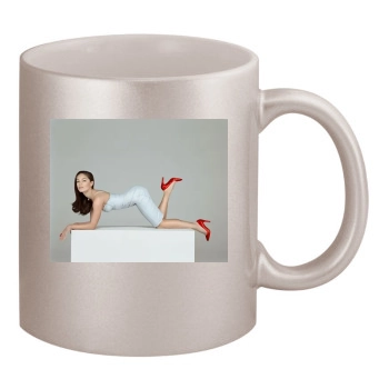 Kristin Kreuk 11oz Metallic Silver Mug