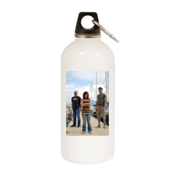 Babet White Water Bottle With Carabiner