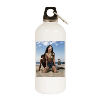 Leonor Varela White Water Bottle With Carabiner