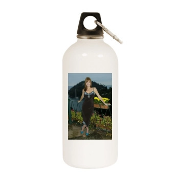 Bobbie Eakes White Water Bottle With Carabiner