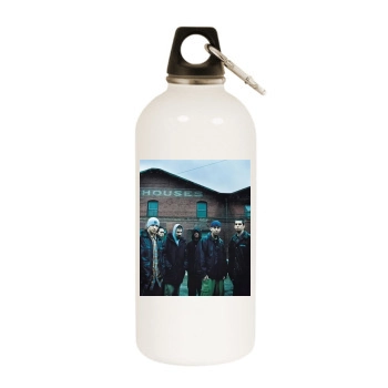 Linkin Park White Water Bottle With Carabiner