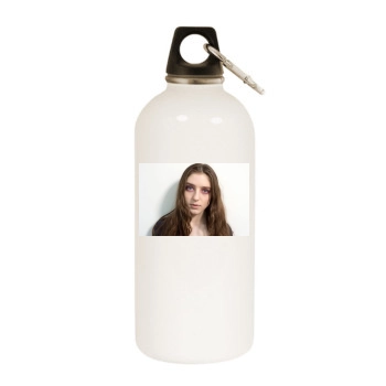 Birdy White Water Bottle With Carabiner
