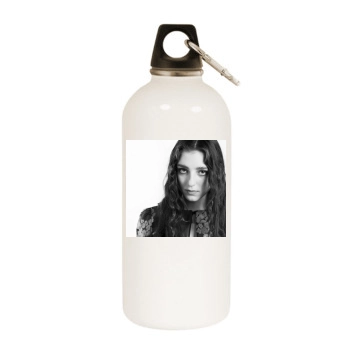 Birdy White Water Bottle With Carabiner