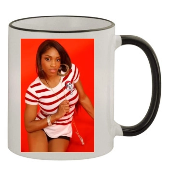 Brooke Valentine 11oz Colored Rim & Handle Mug