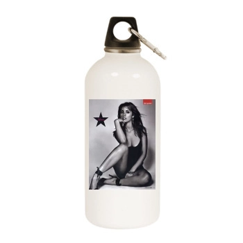 Louise Redknapp White Water Bottle With Carabiner
