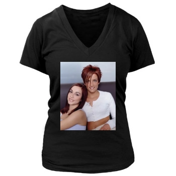 Bwitched Women's Deep V-Neck TShirt