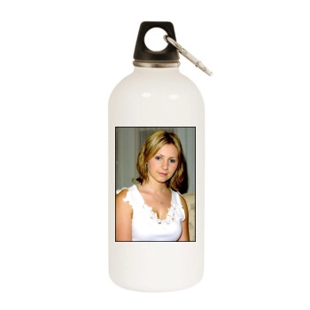 Beverley Mitchell White Water Bottle With Carabiner