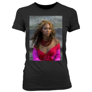 Beyonce Women's Junior Cut Crewneck T-Shirt