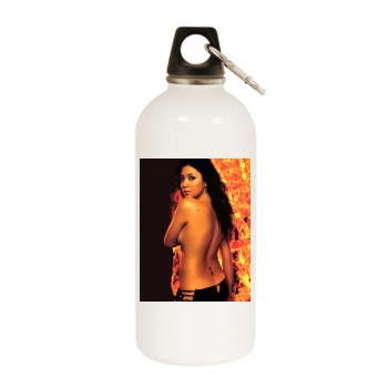 Michelle Branch White Water Bottle With Carabiner